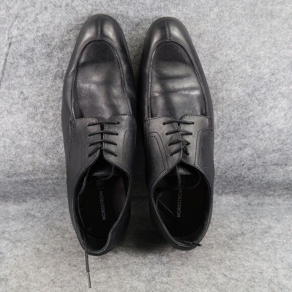 Nordstrom Shoes Men 10 Oxford Derby Dress Formal Leather OrtholiteBlack Classic main image 11